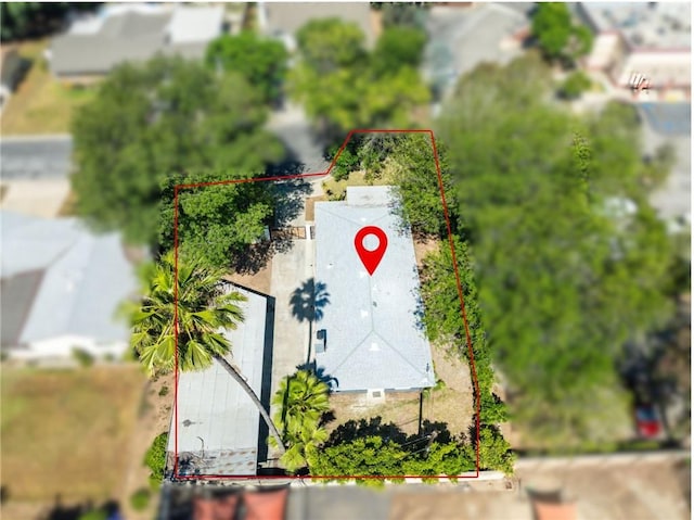 124 S Glengrove Ave, San Dimas, CA 91773 - aerial view of property and surrounding area featuring property parcel outlined