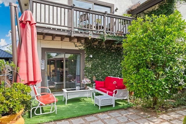 6978 Withers Rd, Riverside, CA 92506 - view of patio with a balcony and an outdoor hangout area