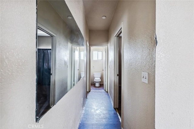518 A St, Needles, CA 92363 - corridor with a textured wall and wood finished floors