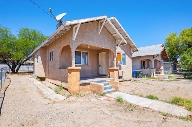 518 A St, Needles, CA 92363 - view of front of house with stucco siding and a porch