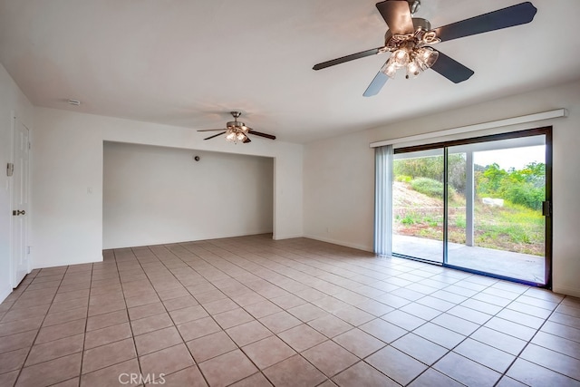 44196 La Cruz Dr, Temecula, CA 92590 - spare room with a ceiling fan and light tile patterned floors