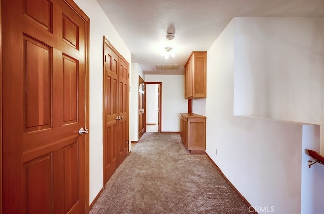 44196 La Cruz Dr, Temecula, CA 92590 - hallway with light carpet and baseboards