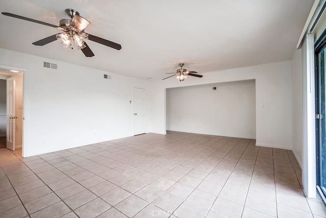 44196 La Cruz Dr, Temecula, CA 92590 - empty room featuring a ceiling fan and light tile patterned floors