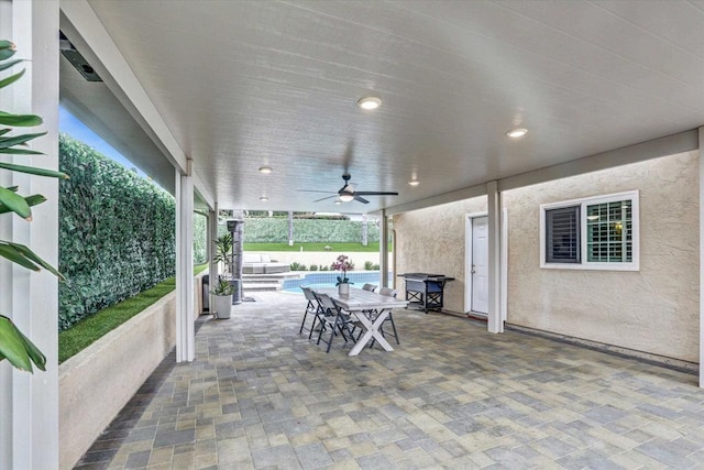 970 Carlsbad St, San Diego, CA 92114 - view of patio / terrace featuring a ceiling fan