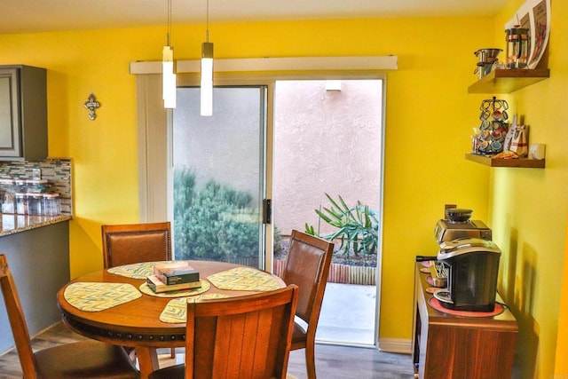 5787 Barbary Pl, Bonsall, CA 92003 - dining room with wood finished floors