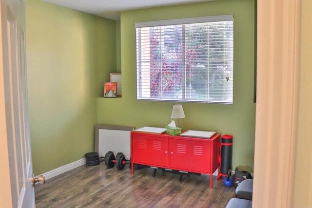 5787 Barbary Pl, Bonsall, CA 92003 - living area with wood finished floors and baseboards