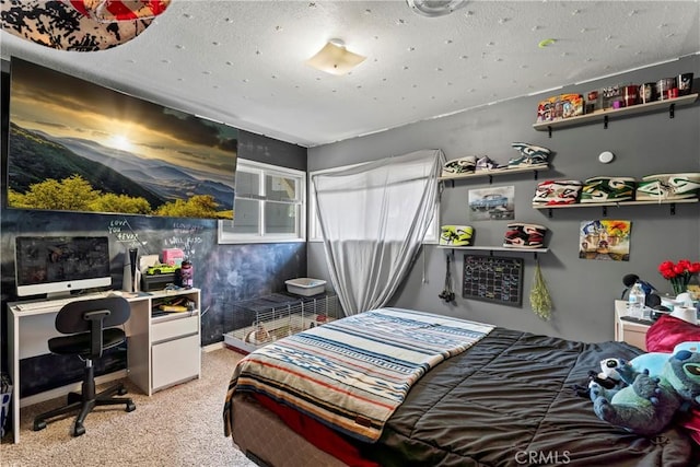 30955 Scenic Way, Running Springs, CA 92382 - bedroom featuring light carpet and an office area
