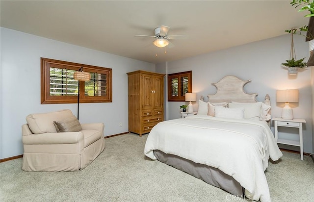 2410 W Cinco Casitas Ln, La Crescenta, CA 91214 - carpeted bedroom featuring baseboards and ceiling fan