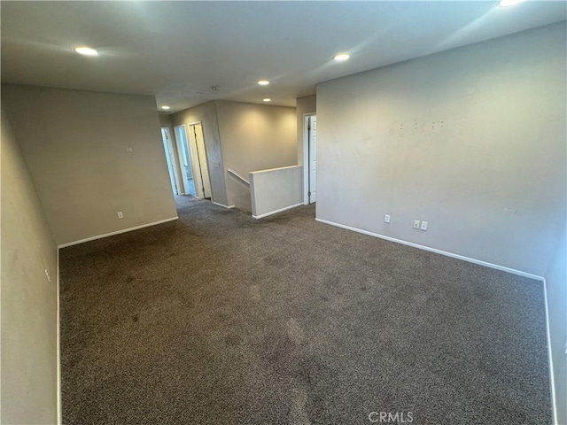 531 Corte, San Pablo, Perris, CA 92571 - empty room with recessed lighting, baseboards, and dark colored carpet