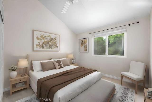 3 Rock Spgs, Irvine, CA 92604 - bedroom featuring lofted ceiling, baseboards, and carpet flooring