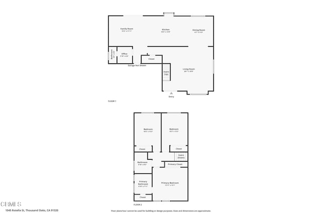 1045 Rotella St, Newbury Park, CA 91320 - view of floor plan / room layout