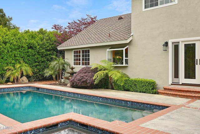 1045 Rotella St, Newbury Park, CA 91320 - swimming pool featuring an outdoor hot tub and a patio area