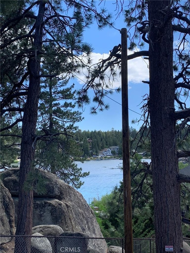 826 Boulder Rd, Big Bear Lake, CA 92315 - water view featuring a forest