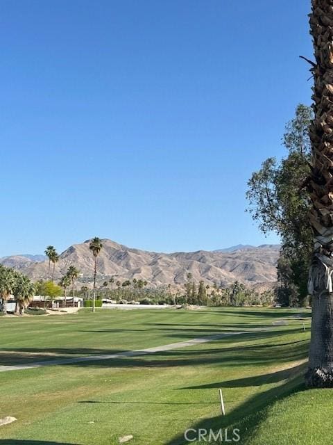 61765 Arroyo Rd Unit 5, Palm Springs, CA 92264 - view of property's community featuring a mountain view, golf course view, and a yard