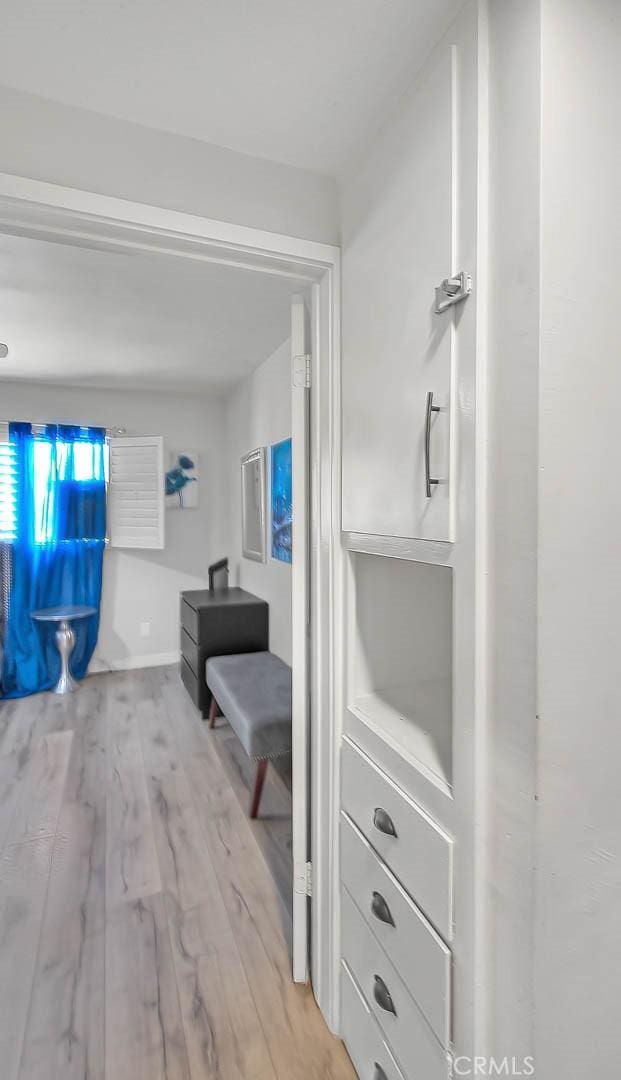 810 Edgewood St Unit 302, Inglewood, CA 90302 - hall featuring light wood-type flooring
