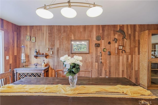 14242 Clarissa Ln, North Tustin, CA 92705 - dining space with wooden walls