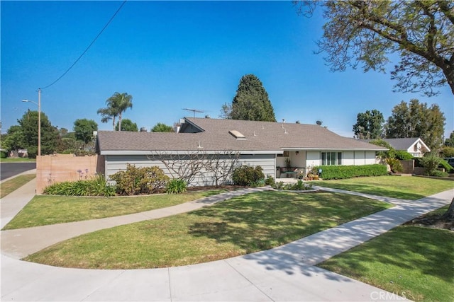 14242 Clarissa Ln, North Tustin, CA 92705 - ranch-style house with a front yard