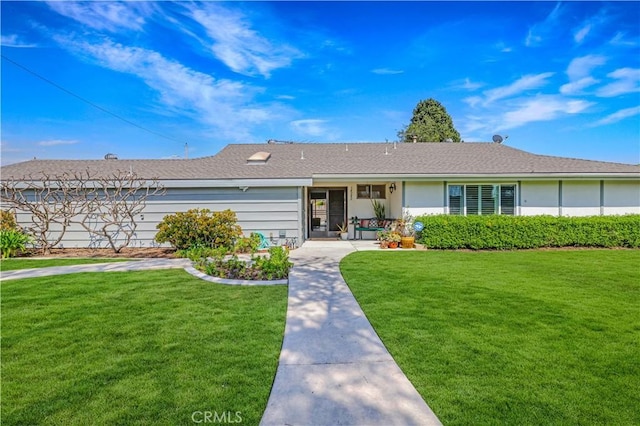 14242 Clarissa Ln, North Tustin, CA 92705 - view of front of home featuring a front lawn