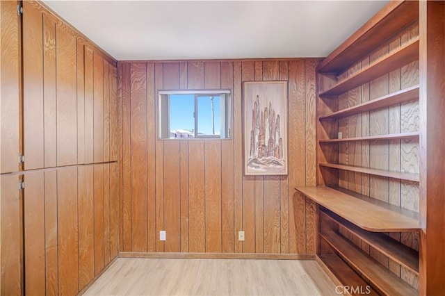 14242 Clarissa Ln, North Tustin, CA 92705 - unfurnished office featuring wooden walls and light wood finished floors