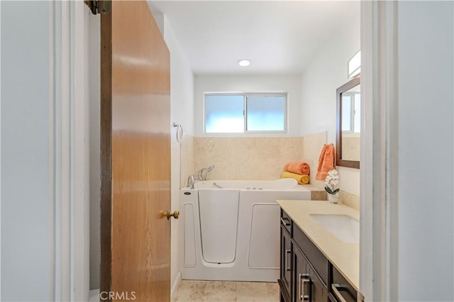 14242 Clarissa Ln, North Tustin, CA 92705 - bathroom with vanity and a bath