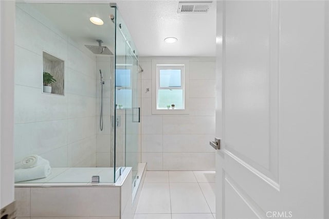 2160 S Hammatt, Anaheim, CA 92802 - bathroom with a stall shower and tile patterned floors