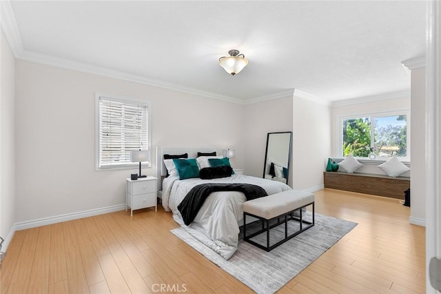 2160 S Hammatt, Anaheim, CA 92802 - bedroom with wood finished floors, ornamental molding, and baseboards