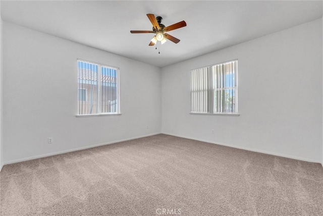 1760 Terrace Ave, Colton, CA 92324 - spare room with carpet floors and a ceiling fan