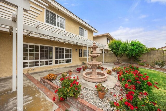 4541 Amberwood Ave, La Palma, CA 90623 - view of patio with a pergola