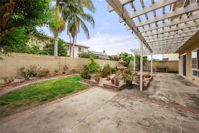 4541 Amberwood Ave, La Palma, CA 90623 - view of patio with a pergola