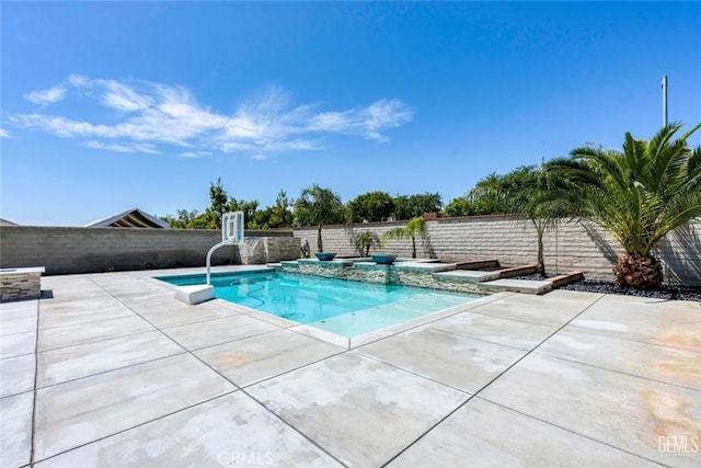 12312 Ashlyn Dr, Bakersfield, CA 93311 - view of pool with a patio and a fenced backyard