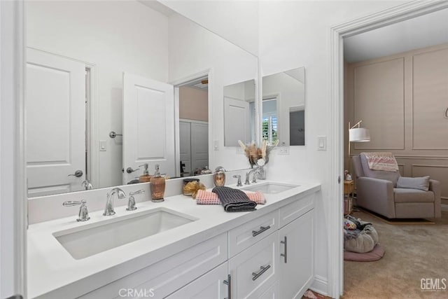 12312 Ashlyn Dr, Bakersfield, CA 93311 - bathroom with double vanity