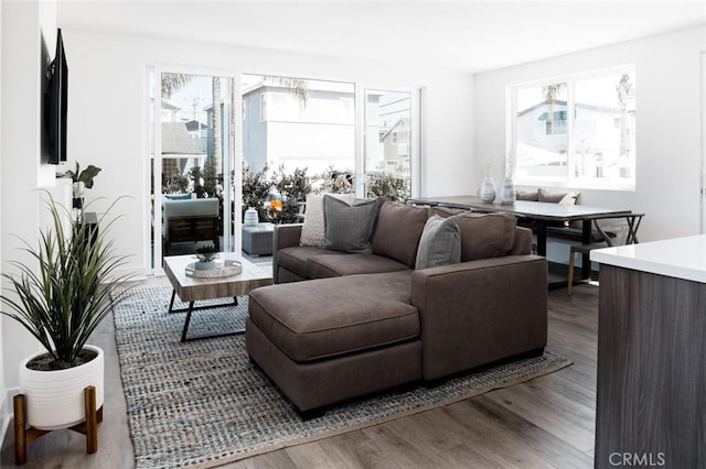 312 35th St, Newport Beach, CA 92663 - living area with wood finished floors