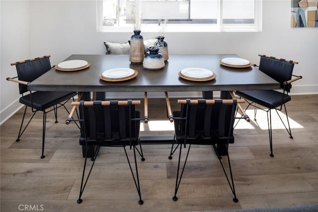 312 35th St, Newport Beach, CA 92663 - dining space featuring wood finished floors and baseboards