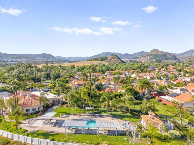 3374 Avocado Vista Ln, Fallbrook, CA 92028 - aerial perspective of suburban area with a mountainous background