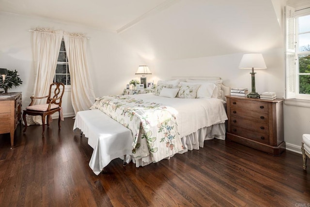 7716 Lookout Dr, La Jolla, CA 92037 - bedroom featuring dark wood-type flooring and baseboards