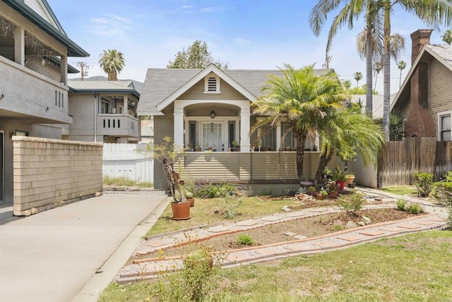 321 E Meda Ave, Glendora, CA 91741 - view of front of home with covered porch