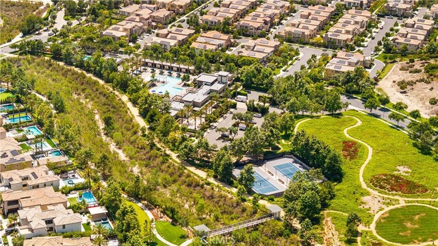 72 Crater, Irvine, CA 92618 - aerial perspective of suburban area with a pool area