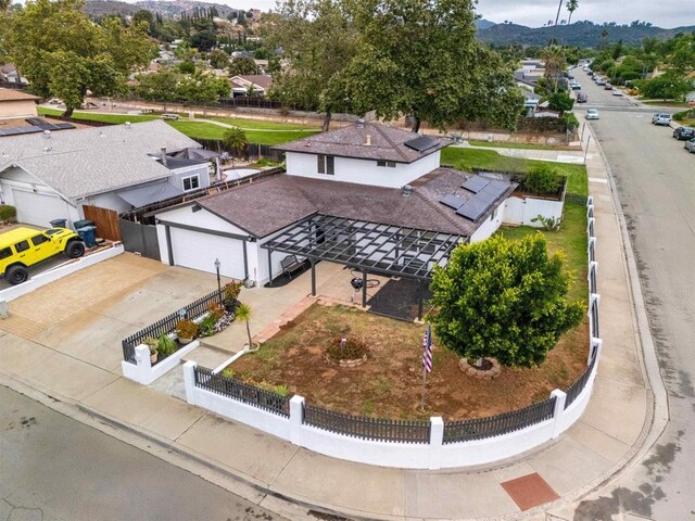 1220 Hoover St, Escondido, CA 92027 - aerial perspective of suburban area with a mountain backdrop
