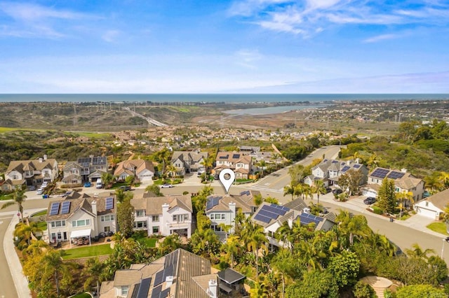 2185 Twain Ave, Carlsbad, CA 92008 - aerial perspective of suburban area featuring a nearby body of water