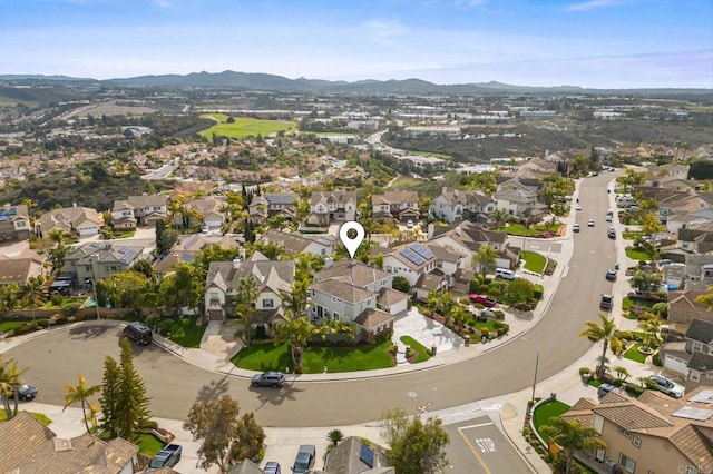 2185 Twain Ave, Carlsbad, CA 92008 - aerial view of residential area featuring a mountainous background