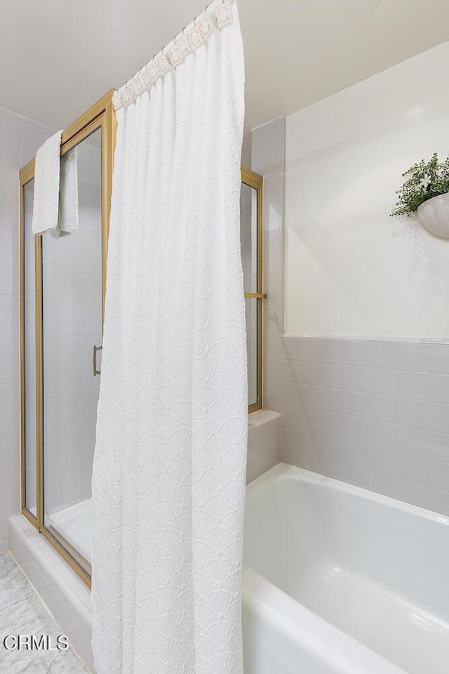 848 S Orange Grove Blvd, Pasadena, CA 91105 - bathroom with a garden tub and a stall shower