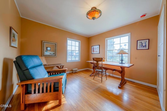 1736 Craig Ave, Altadena, CA 91001 - office with baseboards and light wood-style flooring