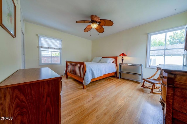 1736 Craig Ave, Altadena, CA 91001 - bedroom featuring light wood finished floors and a ceiling fan