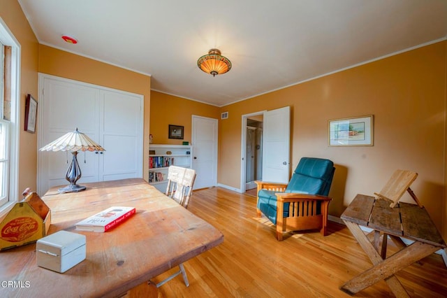 1736 Craig Ave, Altadena, CA 91001 - office area with light wood-style floors and baseboards