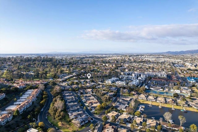 1208 Via Viento Suave, San Marcos, CA 92078 - aerial view of property and surrounding area featuring mountains