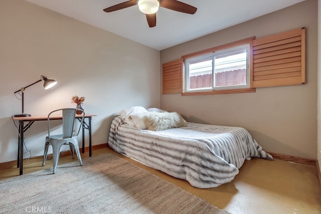 2818 W 166th St, Torrance, CA 90504 - bedroom featuring baseboards and a ceiling fan