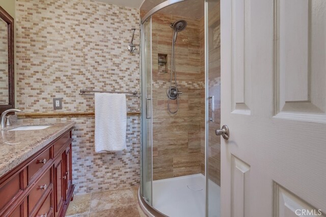 2818 W 166th St, Torrance, CA 90504 - bathroom with vanity and a shower stall