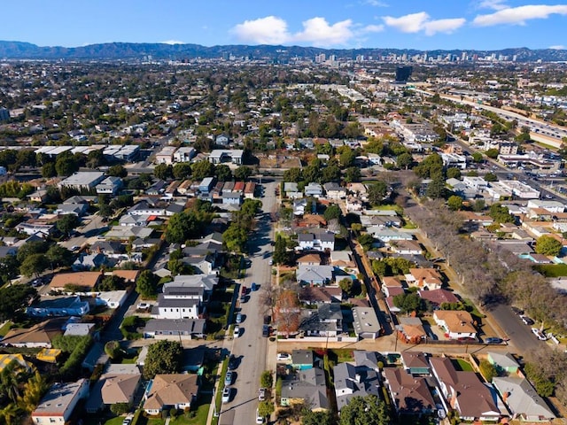 3852 Bledsoe Ave, Los Angeles, CA 90066 - aerial view of property and surrounding area featuring mountains and nearby suburban area