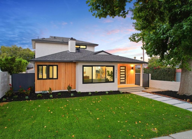 3852 Bledsoe Ave, Los Angeles, CA 90066 - view of front of property featuring a chimney and roof with shingles