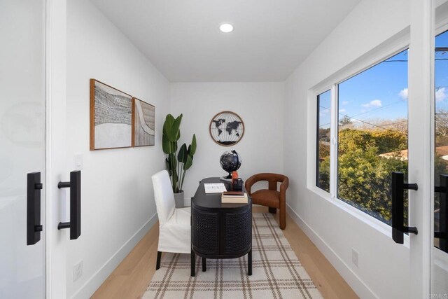 3852 Bledsoe Ave, Los Angeles, CA 90066 - dining area with light wood finished floors, recessed lighting, and baseboards